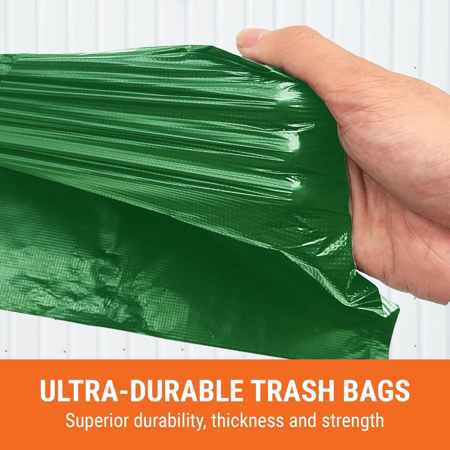 Pupzle Dog Poop Bin Liners, 1.3 Gal Trash Can Liners for Small Square Trash Can, Durable and Leakproof, 15 Bags