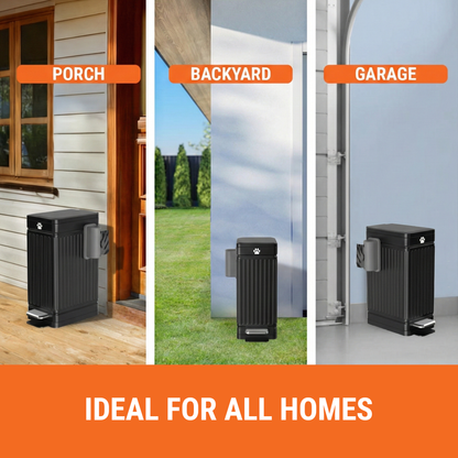 Large Dog Poop Trash Can for Outdoors, 3.2 Gal Metal Outdoor Trash Can with Lid for Dog Poop, Dog Waste Container with Pedal, Dog Poop Garbage Can, Dog Poop Trash Can, Backyard Odor Control