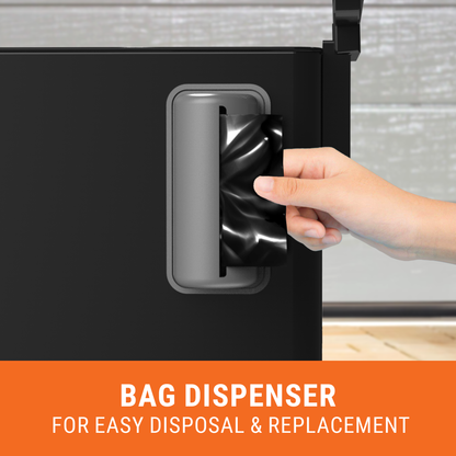 Large Dog Poop Trash Can for Outdoors, 3.2 Gal Metal Outdoor Trash Can with Lid for Dog Poop, Dog Waste Container with Pedal, Dog Poop Garbage Can, Dog Poop Trash Can, Backyard Odor Control