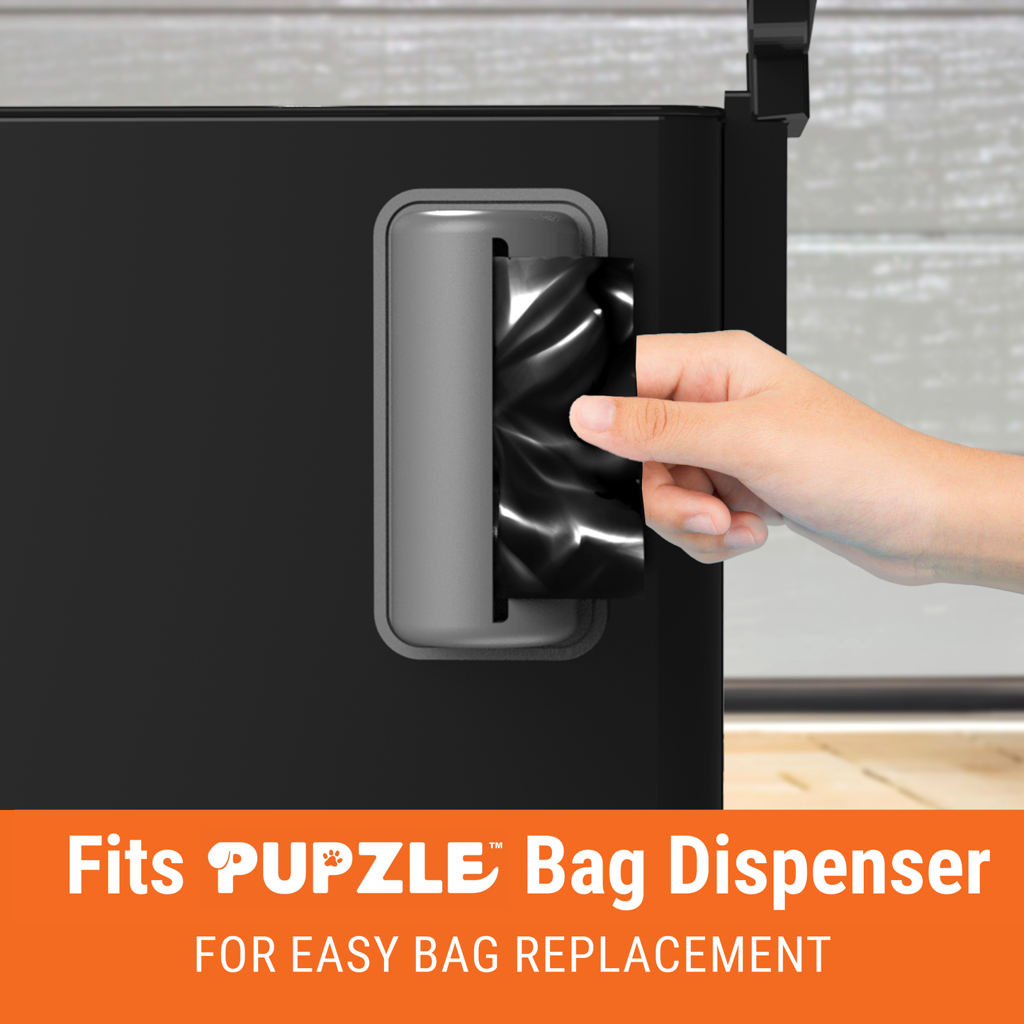 Pupzle Dog Poop Bin Liners, 3.2 Gal Trash Can Liners for Large Slim Trash Can, Durable and Leakproof, 30 Bags