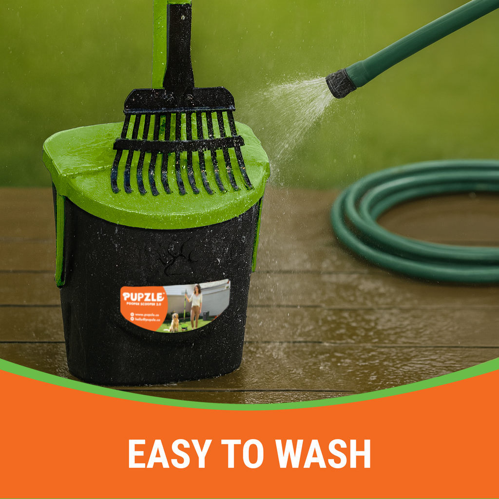 Pupzle Dog Pooper Scooper with Bags, Heavy Duty Metal Poop Scooper