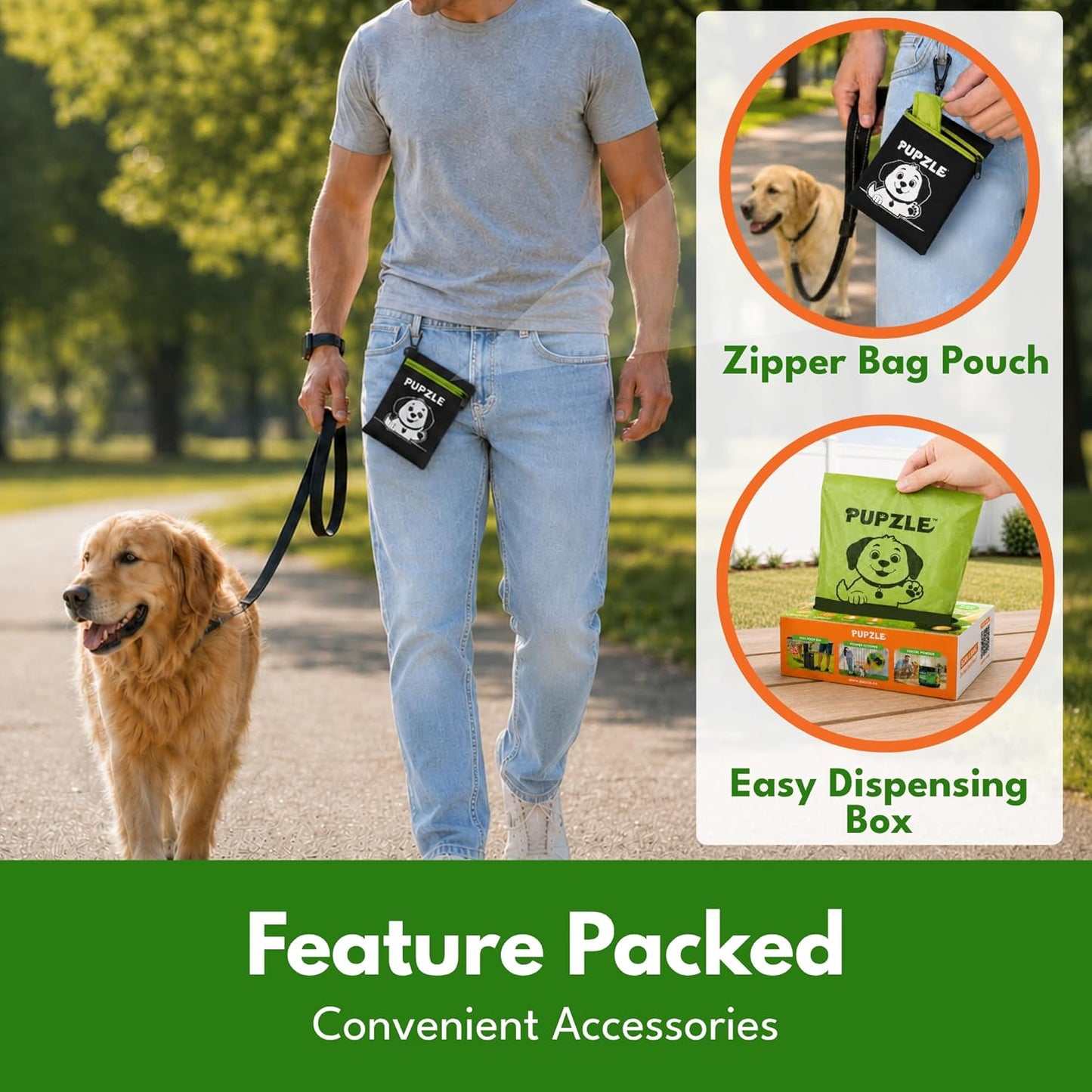 2-Ply Poop Bags For Dogs, Multi-layered Hand Protection, Thick Dog Poop Bags