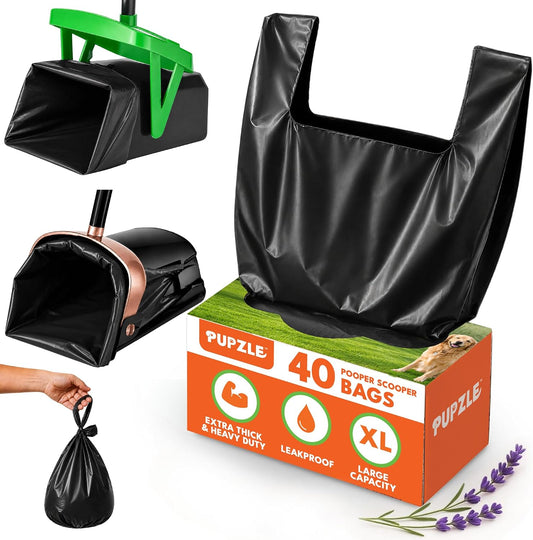 Pupzle Dogs Pooper Scooper Replacement bags 40 pcs