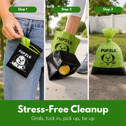 2-Ply Poop Bags For Dogs, Multi-layered Hand Protection, Thick Dog Poop Bags