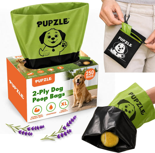 2-Ply Poop Bags For Dogs, Multi-layered Hand Protection, Thick Dog Poop Bags