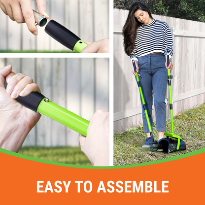 Pupzle Dog Pooper Scooper with Bags, Heavy Duty Metal Poop Scooper