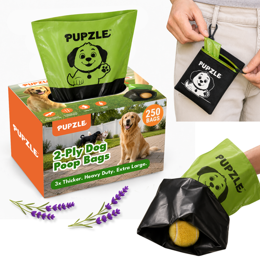2-Ply Poop Bags For Dogs, Multi-layered Hand Protection, Thick Dog Poop Bags